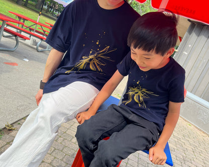Archive Tee 02: Wildflower toddler [navy]